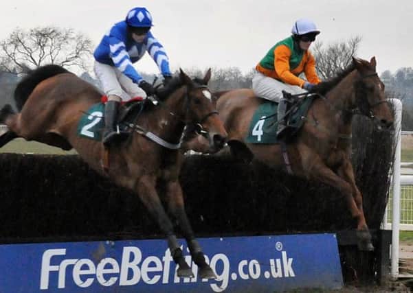 Loughalder (far side) has risen in the weights after his victory at Warwick last time out.
