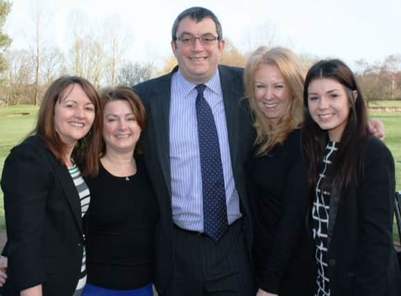 Lisa Kennedy and Julie Richardson (LadiesFirst) with Steve Dyson (centre) and Claire Salmons and Chloe McHugh (The PR Doctor).