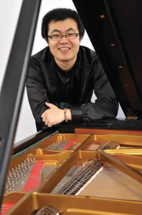 Pianist Liang Shan, performing with Leamington Sinfonia. Picture by Chris Christodoulou.
