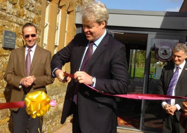 Lord Spencer officially opened the Priors School on Friday 21st March NNL-140321-115420001