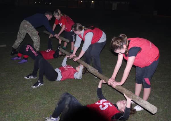 Warwick Angels work out the Military Fitness way. Picture submitted