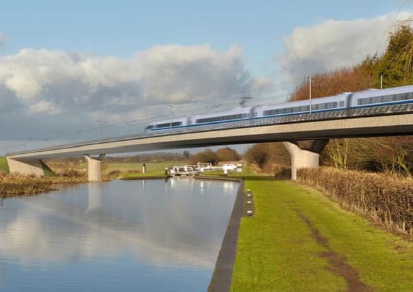 Image issued by HS2 of the Birmingham and Fazeley viaduct, part of the new proposed route for the HS2 high speed rail scheme as the HS2 high-speed rail project has an estimated £3.3 billion funding gap which the Government has yet to decide how to fill: HS2/PA Wire ENGPNL00120131216143921