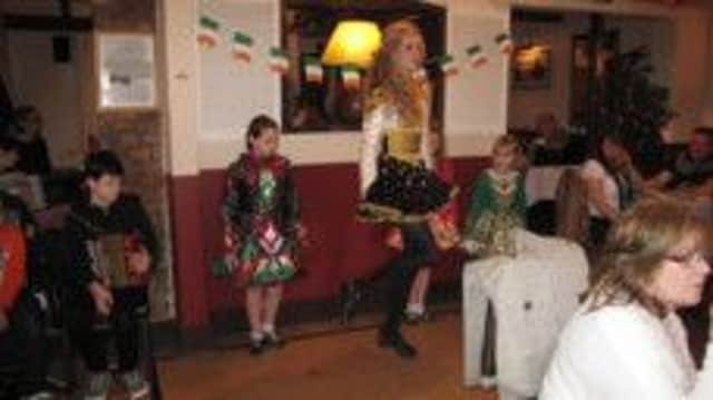 Irish dancer Tara Hart performing at Seasons in Leamington.