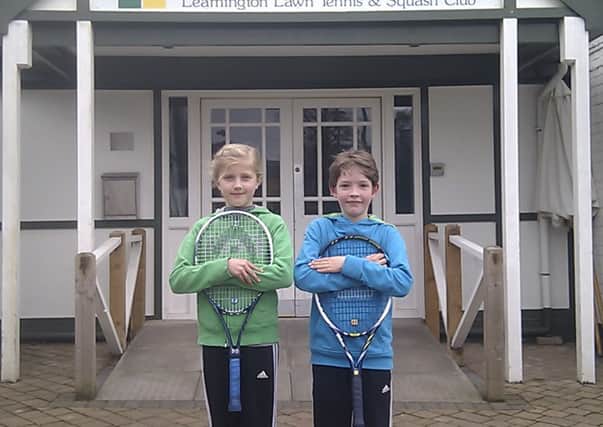Sara Costa and Dylan Pillinger of Leamington Tennis Clud.