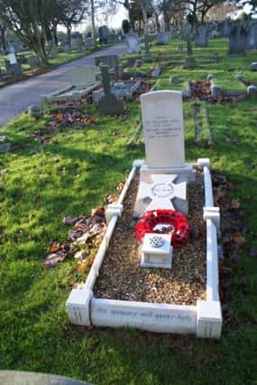 The grave of William Amey at Leamington Cemetary. Picture by Barry Franklin.