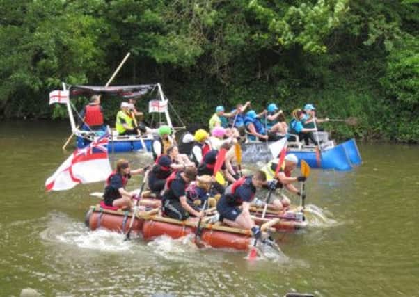 The Rotary Charity Raft Race in 2013.