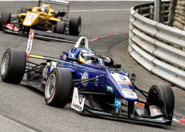 Jordan King in action on the Pau street circuit. Picture: James Bearne Photography
