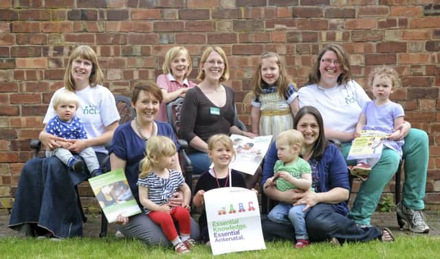 Parent volunteers from the Central Warwickshire National Childbirth Trust branch celebrate their nominations for the NCT Stars Awards.