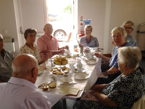 Cubbington people enjoy a high tea at St Mary's church in the village.