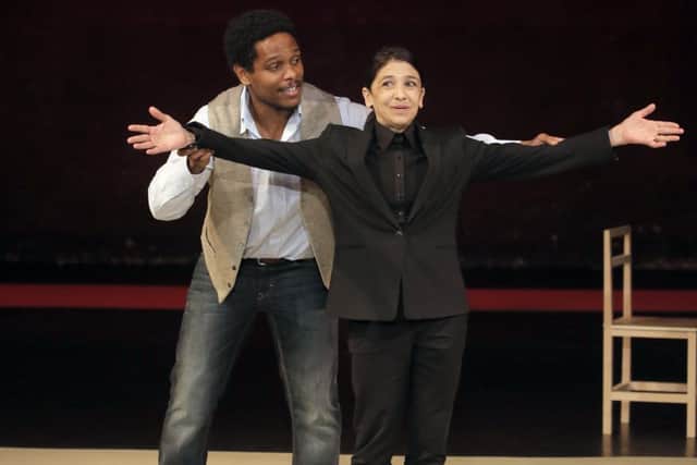 Kathryn Hunter and Jared McNeill in The Valley Of Astonishment. Picture by Pascal Victor.