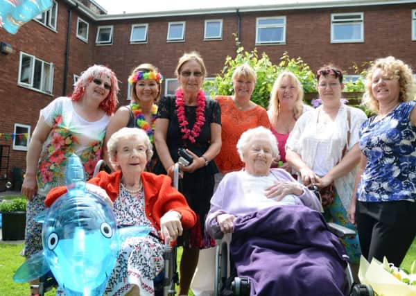 Residents and staff at Woodside care home in Spinney Hill, Warwick, during recent open day.