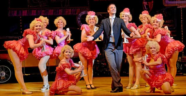 Callum Roberts as Bobby Child in the Coventry Musical Theatre Society's production of Crazy For You at the Belgrade Theatre.