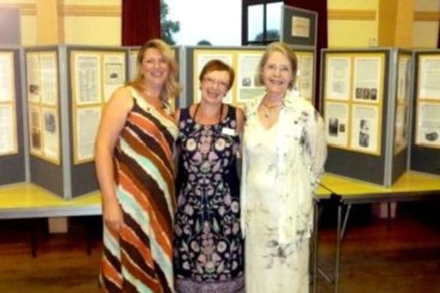 Lisa Reay,Sheila Woolf and Pam Baker with display