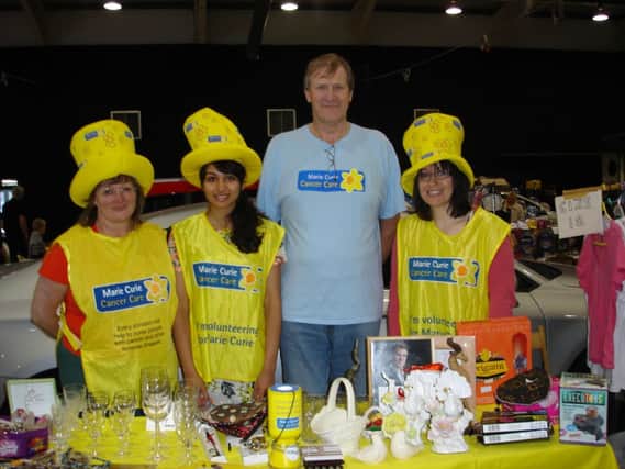 Helen Anderson, Leher Gumber, Peter Buckle and Jennifer Bradley, members of the newly-formed Mid-Warwickshire Marie Curie fundraising group.