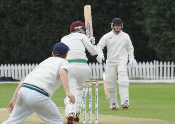 Grant Thornton hit 22 and claimed the only Attock wicket to fallas Leamington gained a losing draw in a one-sided Division Two encounter.