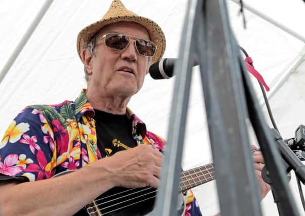 Dave Jenkins of the Spa Strummers playing at the group's Ukulele Festival.