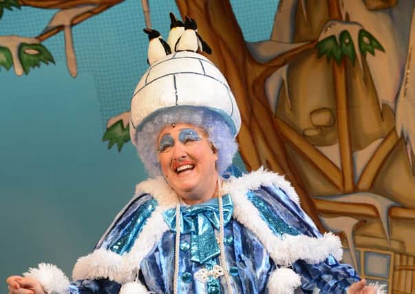 Iain Lauchlan in Jack and the Beanstalk at the Belgrade last year. Picture by Robert Day.