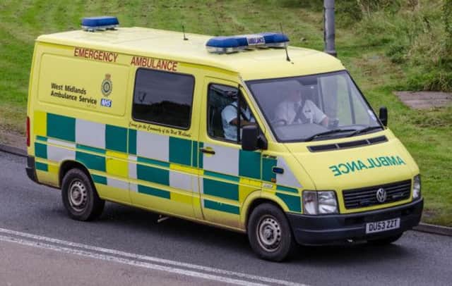 Three adults and two children were taken to hospital following crash near Ettington on Monday.