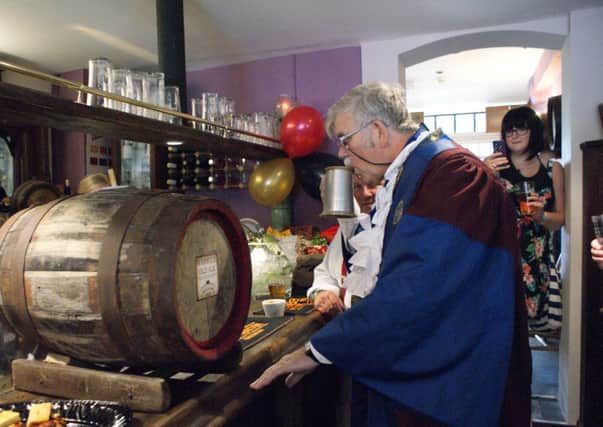 Graham Sutherland, town crier and Court Leets' official ale taster