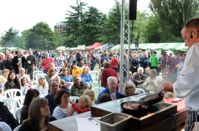 A cookery demonstration during last year's Leamington Food and Drink Festival.