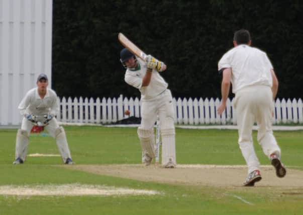 Lee Hopkins scored 78 to take Leamington to the brink of victory against Eastnor and the brink of the Birmingham League Division Two title.