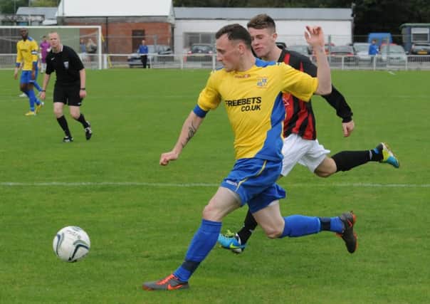 Lee Thomas had a hand in three of Southams seven goals in their thrashing of Pelsall Villa.