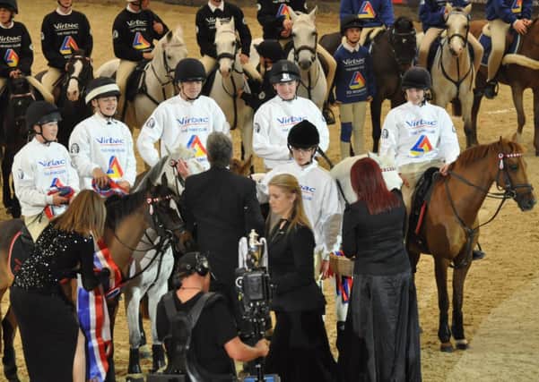 Warwickshire Hunt Pony Club team are presented with the Prince Philip Cup. Picture submitted