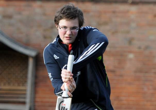 Leamington blind cricketer Justin Hollingsworth.