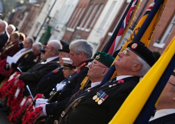 Image from the Remembrance service in Warwick on Sunday courtesy of Liz Drake of Liz Drake photography.