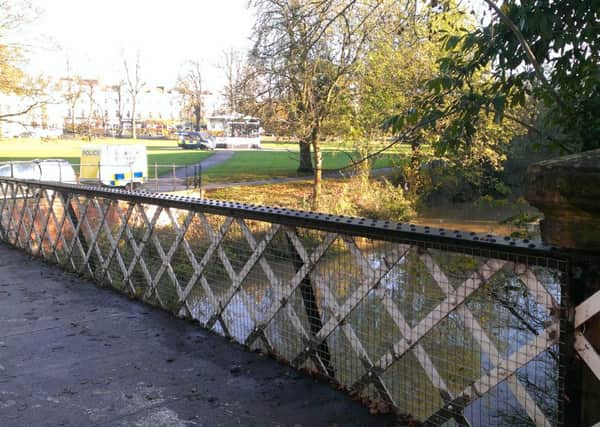 York Road Bridge in Leamington where missing man Pawel Przydalski is thought to have enetered the River Leam.