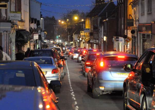Warwick rush-hour traffic