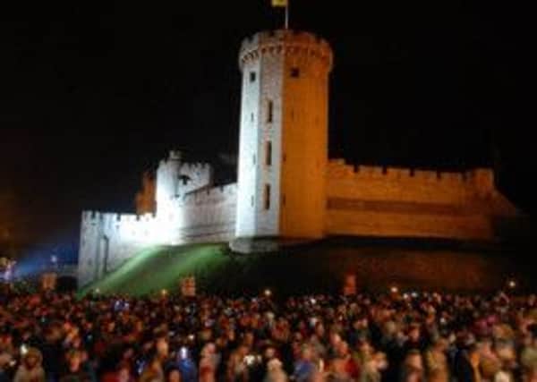 Last year's carol concert in the grounds of Warwick Castle