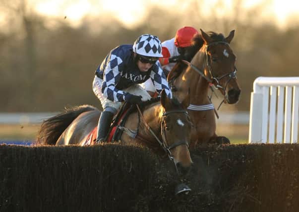 Shotgun Paddy on his way to victory at Warwick Racecourse last year. Picture: PA