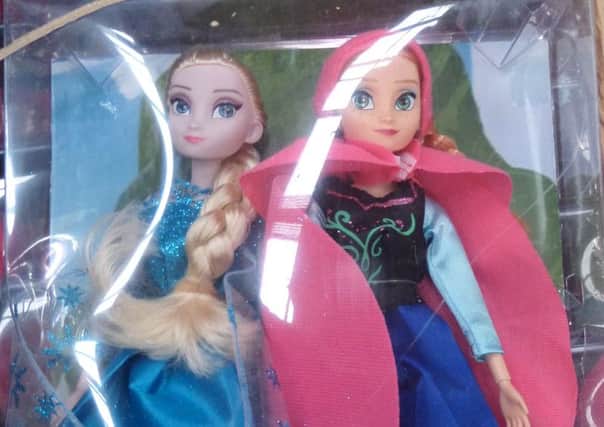 Counterfeit Frozen dolls