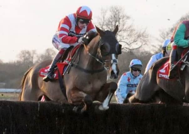 Sam Twiston-Davies and Hawkes Point on their way to victory at Warwick last Saturday. Picture: Morris Troughton