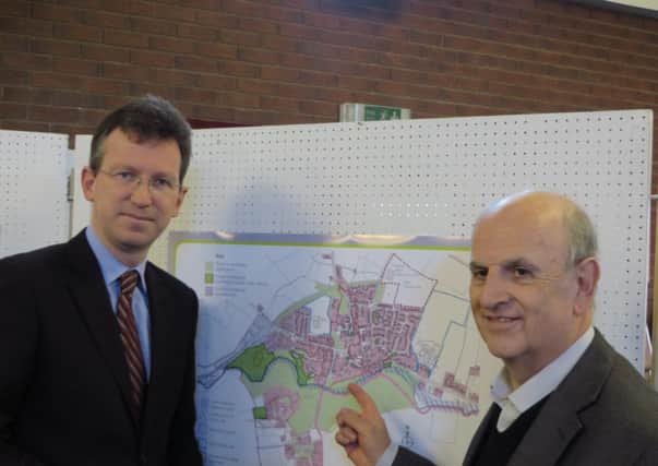 Jeremy Wright MP with Councillor Ken Priddis, chairman of the Kineton Neighbourhood Plan Group. Picture by Graeme Bassett of Kineton Parish Council.