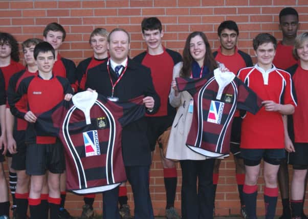 Myton School new rugby kit