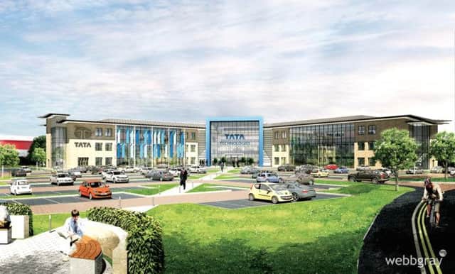CGI of Tata Technologies' new headquarters at Tachbrook Park