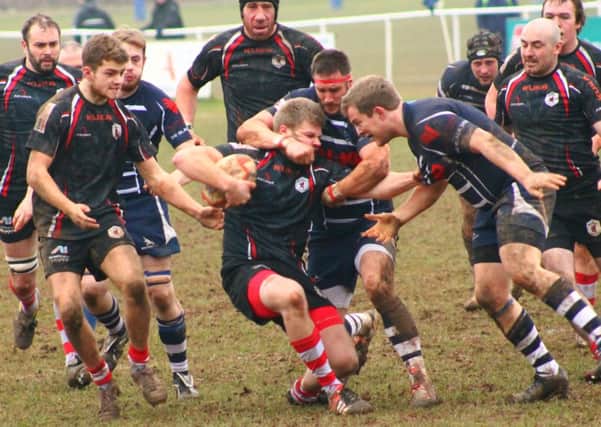 Action from the Warwickshire Shield final between Rugby Lions and Southam. Picture: Eric Wright