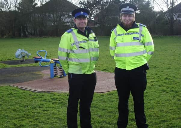 PCSO Steven Sample and PCSO Alex Young.