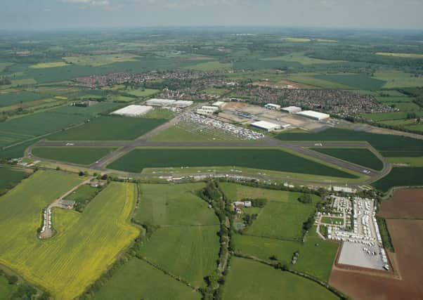 Aerial view of Wellesbourne Airfield