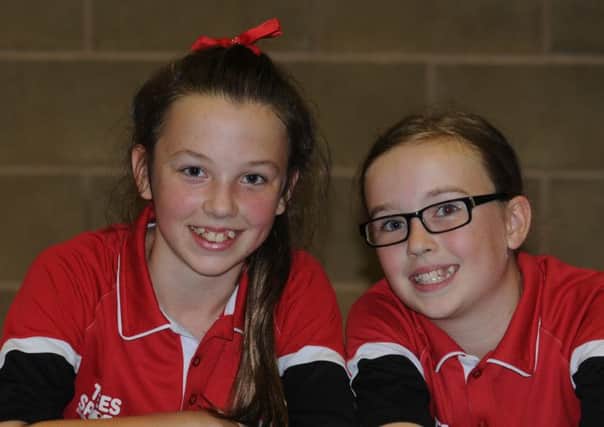 Lillington Free Church players Ciara Hancox and Emily Beasley performed well for the clubs D team at the National Junior League. Picture submitted