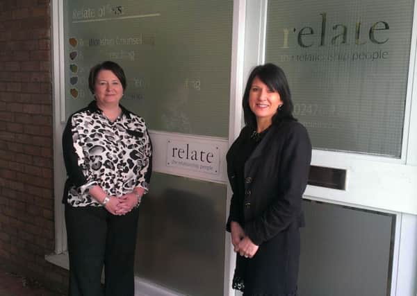 Tracy Murphy and Mandy Waddell of Relate Coventry & Warwickshire are the new office in Park Street, Leamington.