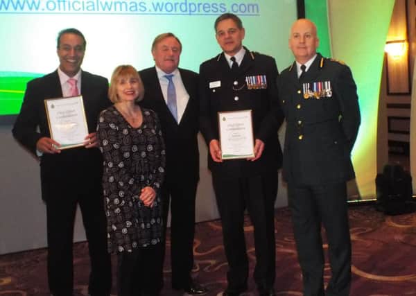 Cllr Bob Dhillon and Andy Parker were commended for saving the life of Richard Davies.