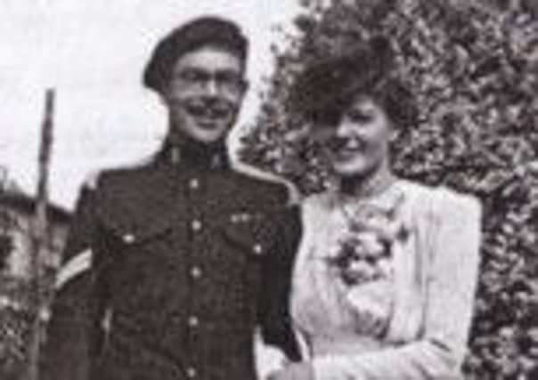 Terry Frost and wife Kathleen on their wedding day in 1945