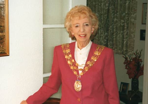 Cllr Edwards during her time as Kenilworth mayor