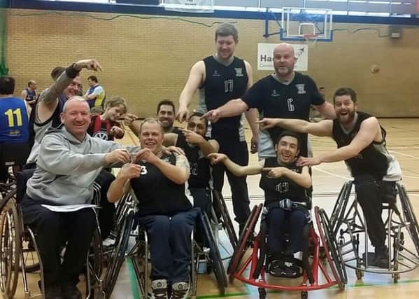 Warwickshire Bears celebrate their most valuable player at Hackney, Richard Daffern. Picture submitted
