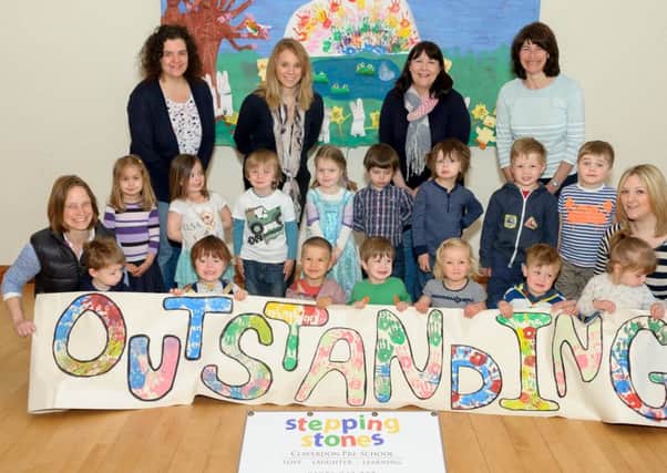 Staff and children at Stepping Stones Nursery Playgroup, Claverdon, are celebrating after being awarded an 'outstanding' Ofsted report. NNL-150428-222056009