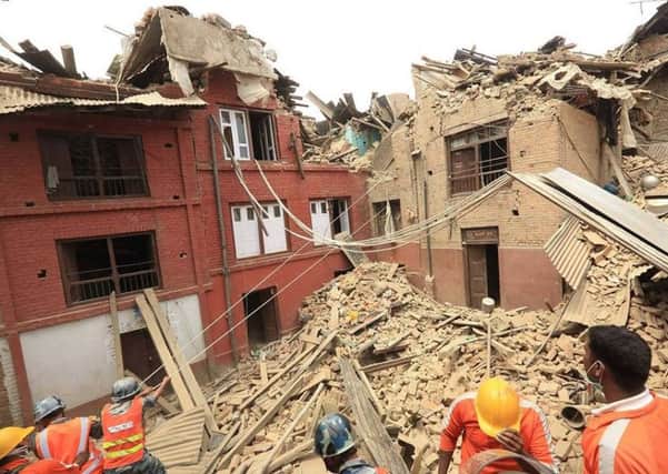 Devastation in Nepal. Photo: The Mountain Trust