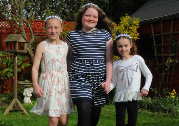 Southam Carnival Princesses Ellie 9, Jessica 10 and Regan 6. The Carnival, which will be held on Bank Holiday Monday, is sponsored by T.M. & J.M. Grey. NNL-150425-185359009
